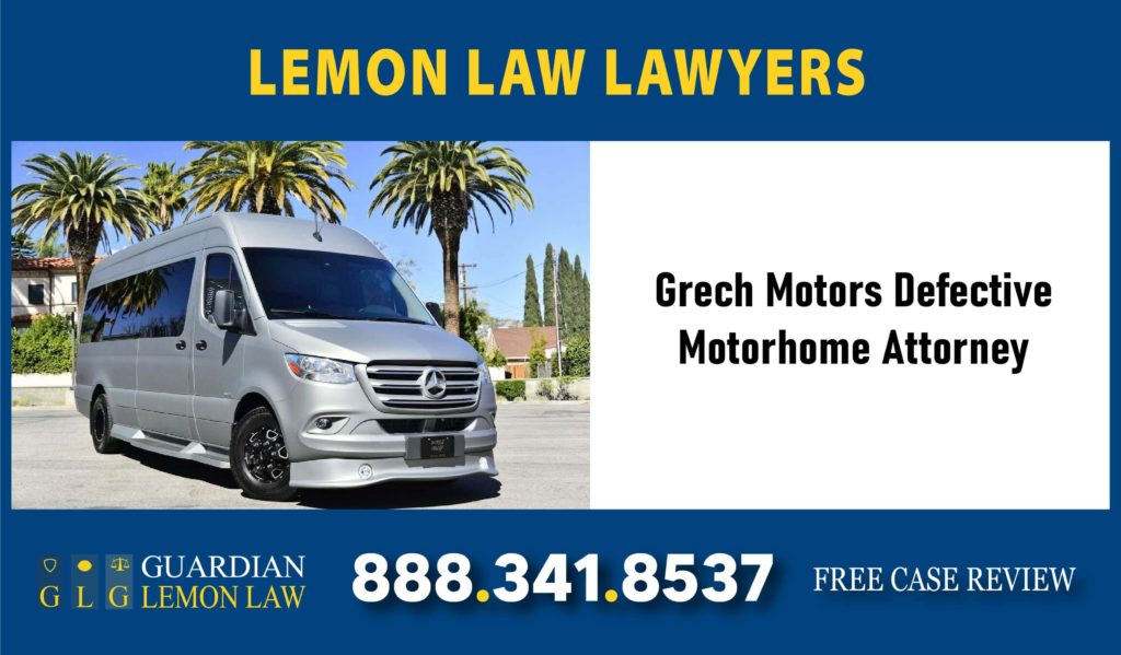 Grech Motors Defective Motorhome Attorney lawyer sue lawsuit compensation recall defect